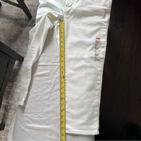 Levi’s 311 Shaping Skinny Capri Jeans White Mid Rise Size 12 W31 NWT - Picture 10 of 11